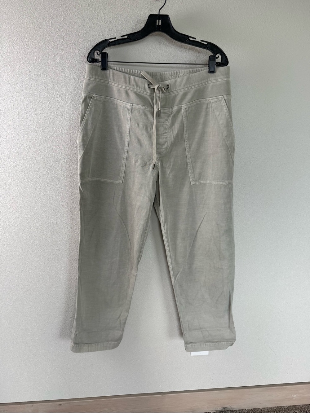 NWOT James Perse Pull On Clean Cargo Pant Salt Casual Women’s Size XL - Picture 2 of 12